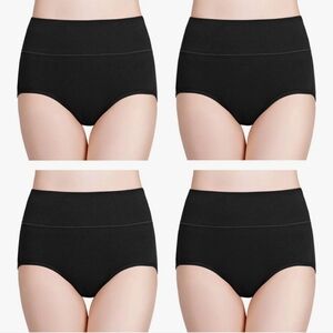wirarpa 4pk Women's Cotton High Waisted Ladies Panties Full Coverage Brief. NWT.